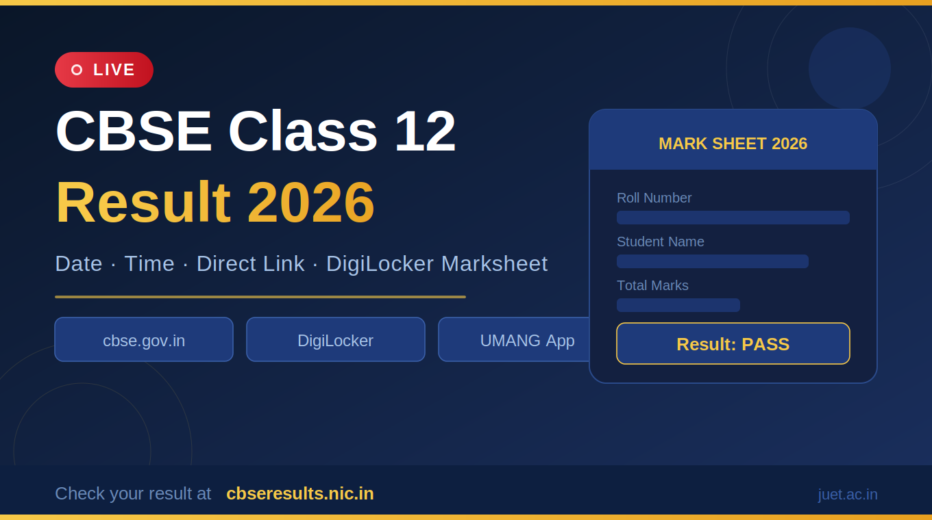 CBSE 12th Result 2026 Live: Date, Time, Direct Link & What Smart Students Do Right After Results