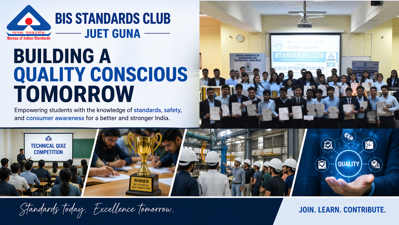 BIS Standards Club at JUET Guna: Where Quality Meets Innovation